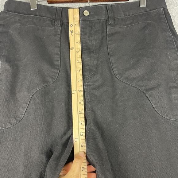 Joshua Mohamed Jeans Men 34x28 Black Wide Leg Baggy Skate Grunge Hip Hop - Picture 7 of 15